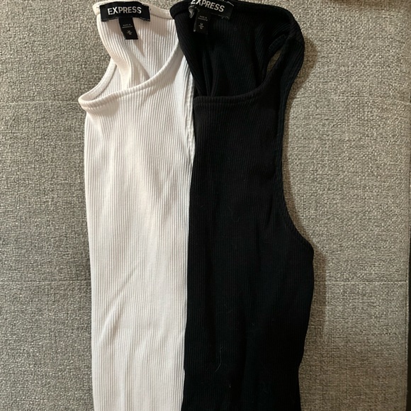 Express Ribbed Tank Tops - Picture 4 of 5